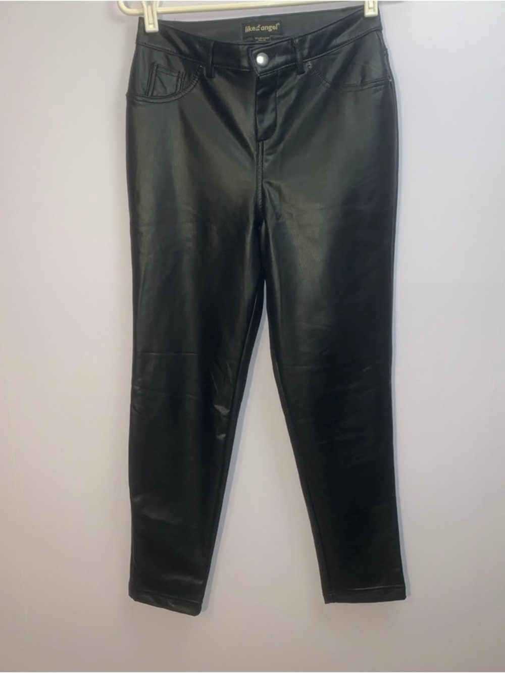 Black Faux Leather Skinny Pants Size Small
